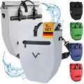 Produktbild: Valkental® Große & wasserdichte Gepäckträgertasche - Fahrradtasche für Gepäckträger mit großen Reflektoren [Abschließbar] Bombenfester Sitz - Mehrfach ausgezeichnet - Gefertigt für Langlebigkeit