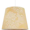 Produktbild: Licht-erlebnisse - Lampenschirm Stoff konisch in Gold Barock für Pendelleuchten E27