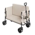 Produktbild: VEVOR Bollerwagen 250 kg 2-in-1 Klappwagen als Bank 220 l Khaki