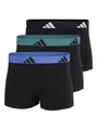 Produktbild: adidas Unterwäsche Boxershorts Trunk Active Flex Cotton schwarz/grün/blau Herren - 3 Stück, Größe: XL