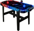 Produktbild: Carromco Airhockey Tisch Aurora-XT groß – LED Airhockeytisch mit Gebläse für Kinder & Erwachsene ab 7 Jahren, Air Hockey 131x62x79 cm, inkl. LED Pucks & Pusher, Netzteil