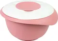 Produktbild: Westmark Rührschüssel mit zweigeteiltem Deckel 3,5 l, rosa/weiß, 3155227P