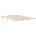 Produktbild: vidaXL Bodenbettgestell Weiß 140 x 200 cm Massivholz Kiefer, Stylischer, moderner Bettrahmen, rechteckige Plattform, platzsparende Aufbewahrung, minimalistisches Holz-Möbel