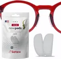 Produktbild: Setex Gecko Grip Brillen-Nasenpads (5 transparente Paare) – Anti-Rutsch-Nasenpads für Brillen, Mikrostrukturierte Fasern, Ultraweicher Selbstklebekleber, 1 x 7 x 16 mm