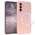 Produktbild: Silikonhülle magnetisch für Samsung Galaxy A56 Magnet Handyhülle TPU Bumper Rosa