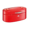 Produktbild: WESCO Single Elly Brotkasten in der Farbe rot, pulverbeschichtetes Stahlblech, Lüftungslöcher und stabiler Handgriff, 32,2 x 22 x 14 cm