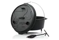 Produktbild: BBQ-Toro Grilltopf Dutch Oven DO12P, 13,6 L Premium Gusseisen Kochtopf, Gusstopf, Gusseisen (3-tlg)