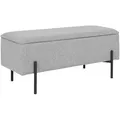 Produktbild: Mid.you Garderobenbank Watford, Hellgrau, Metall, 2-Sitzer, 95x43x36.5 cm, Truhe im Sitz, Garderobe, Garderobenbänke