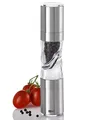 Produktbild: AdHoc MP900 DUOMILL PURE Salz- und Pfeffermühle | Edelstahl-Acryl Kombimühle mit langlebigen Keramikmahlwerken | Doppelmühle mit Aromaschutz & hochwertiger Geschenkverpackung in Silber