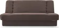 Produktbild: MOEBLO Schlafsofa CYPRUS – Sofa Kippsofa Klappsofa Click-Clack Couch für Wohnzimmer Federkern Sofagarnitur Polstersofa mit Bettkasten und Schlaffunktion (BxHxT): 192x85x92 cm (Braun - Soro 28)