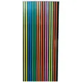 Produktbild: Streifenvorhang, 90x200cm, bunt/schwarz