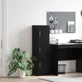 Produktbild: vidaXL Highboard Schwarz Eichen-Optik 31,5 x 32 x 122,5 cm