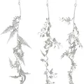 Produktbild: Weihnachtsgirlande Glitzer Farn & Blätter 180cm, Hängedekoration 3er-Set in