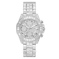 Produktbild: Guess Damen Analog Quarz Uhr mit Edelstahl Armband GW0812L1