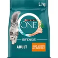 Produktbild: PURINA ONE BIFENSIS Adult Katzenfutter trocken, reich an Huhn, 1er Pack (1 x 5,7kg)