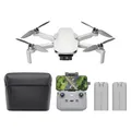 Produktbild: DJI Mini 4K Camera Drohnen Combo mit 4K UHD Kamera für Erwachsene, 3-Achsen-Gimbal-Stabilisierung, 10 km Videoübertragung, Autom. Rückkehr, windstabil, 2 Akkus 62 min Flugzeit, QuickShots, Unter 249g