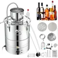 Produktbild: Mophorn - Vevor Wasser Alkohol Destillierer 30 L Distillieranlage 1800 W Edelstahl Schnapsbrennen Destilliergerät Komplettes Set Enthalten, Ende Produkte Obstweinen, Whisky, Schnaps, Champagner, Wodka Usw.