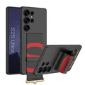 Produktbild: Für Samsung Galaxy S25 Ultra GKK Ultra dünne Hülle mit Armband Halter Schwarz