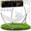 Produktbild: Hängemattenschaukelgestell, Gartenständer, Metall, Grau, Zwei Personen, 2-in-1, Stark