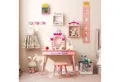 Produktbild: COSTWAY Schminktisch Kinder Frisiertisch, aus Holz mit Spiegel & Hocker