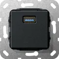 Produktbild: Gira USB 3.0 A Kpl. Einsatz Schwarz m 568210 (568210)