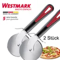 Produktbild: 2 x Westmark Pizzaschneider Gallant Pizzaroller Pizzarad Pizzamesser 7,6 cm