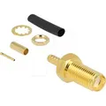 Produktbild: DELOCK 91785 - SMA Buchse zum Crimpen RG-174 / RG-316 mit passendem Schrumpfsch
