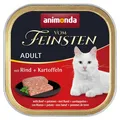 Produktbild: Katzenfutter nass mit Rind + Kartoffeln 32 x 100g, getreidefreies Katzenfutte...