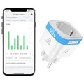 Produktbild: EIGHTREE WLAN Smart Steckdose 2.4GHz&5GHz, Smart Home WiFi Steckdose Kompatibel mit Alexa/Google Home/SmartThings, Stromverbrauch Messen, Zeitplan, APP Fernsteuerung, 16A (1er Pack)