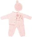 Produktbild: Götz 3403405 Kombination So Strick - Puppenbekleidung Gr. S / XM - 3-teiliges Bekleidungs- und Zubehörset für Babypuppen von 30 - 33 cm & Stehpuppen von 36 cm