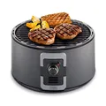 Produktbild: Trebs Tragbarer Holzkohlengrill Gartengrill Camping Grill 35 cm Schwarz 99335