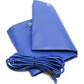 Produktbild: Anhängerplane Flachplane Inkl. Planenseil 257,5 X 134,5 X 5 Cm, Wasserfeste Und Winddichte Schutzplane, Abdeckplane Aus Pvc - Wiltec