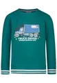 Produktbild: SALT AND PEPPER BY KIDS PARK Jungen Sweatshirt mit Lastwagen Stickerei zum Öffnen T-Shirt, Hunter Green, 116 cm-122 cm