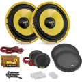 Produktbild: Pyle Auto Lautsprecher Boxen Hifi 400 W – Car 2 Way Speaker – Lautsprecher 165mm nach OEM Standard in Gelb, Aufbaulautsprecher als Auto Soundsy...