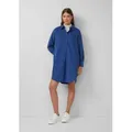 Produktbild: s.Oliver Minikleid Kleid Feincord-Kleid im Relaxed Fit mit Eingrifftaschen blau M (38)
