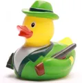 Produktbild: Duckshop I Badeente Jäger I Quietscheente I Jagd- Quietscheentchen mit Gewehr, Feldstecher und Jagdhorn - Geschenk für Jäger I Präsent Sammler