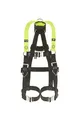 Produktbild: Honeywell Miller H500 Ganzkörper-Baugurt nach Industriestandard IS4 mit automatischem Schnellverschluss an Bein und Brust, D-Ring am Rücken, belastbar 140 kg, Zitronengrün, Größe 2, 1036110