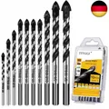Produktbild: Fliesenbohrer Glasbohrer Set, Professionelles Fliesenbohrer Set (10 Stück) für d