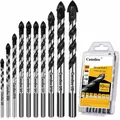 Produktbild: 10-teiliges Fliesenbohrer Set & Glasbohrer 3 4 5 6 8 10 12mm Bohrer-Bits