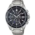 Produktbild: Chronograph CASIO EDIFICE, silber (schwarz, edelstahlfarben), Armbanduhren, Herren, Chronograph, Solaruhr, Armbanduhr, Herrenuhr, Saphirglas, Edelstahlarmband