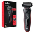 Produktbild: Braun Nassrasierer 51-R1000s - Rasierer - ergonomisch - wasserfest - rot