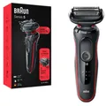 Produktbild: Braun 51-R1000s - Rasierer für Herren - ergonomisch - wasserfest - rot