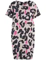 Produktbild: Taifun Midikleid – Midikleid mit All-Over-Print & Rundhalsausschnitt - Kurzarm