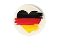 Produktbild: itenga Aufkleber itenga 24x Sticker DEUTSCHLAND rund – Ø 4 cm, Aufkleber im Herz-Desi