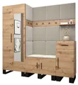 Produktbild: ABIKS MÖBEL Garderoben-Set ARTIN Set 13 Garderobe mit gepolsterten Paneelen, Industriell Design