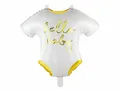 Produktbild: Folienballon Body - Hello Baby, 51x45cm, weiß