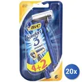 Produktbild: 20x Bundle Bic 3 Comfort Pivot X 4+2