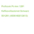 Produktbild: Proficook Pc-kav 1281 Kaffeevollautomat Schwarz 501281 (4006160012613)