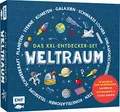 Produktbild: Das XXL-Entdecker-Set – Weltraum: Mit 10 Modellen zum Selberbauen, Sachbuch, Experimenten und cooler Rakete: Modelle im Set: Rakete mit Startrampe, ... Sonnenfinsternis, Nachthimmelmodell