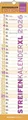 Produktbild: GROSSDRUCK Streifenplaner XL 2026 - Streifenkalender - Wandplaner - Küchen-Kalen